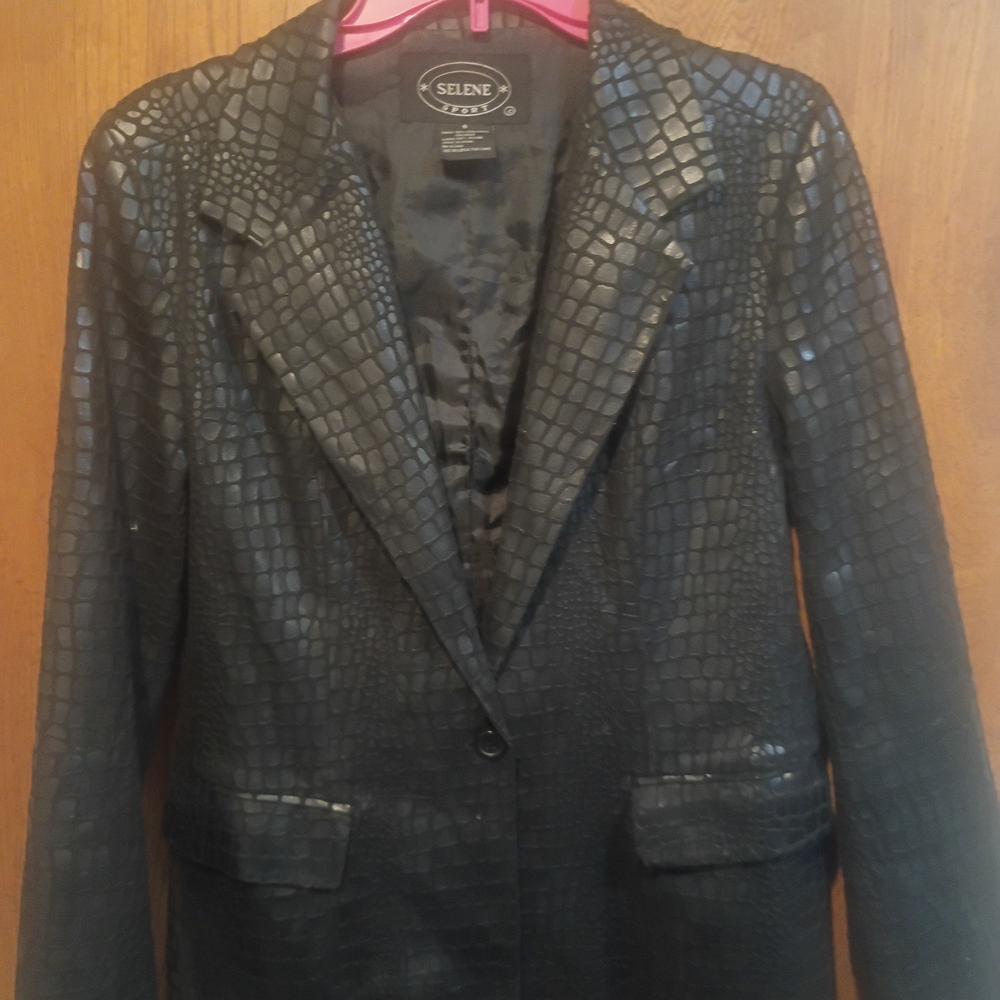 Selene Sport Black Textured Blazer